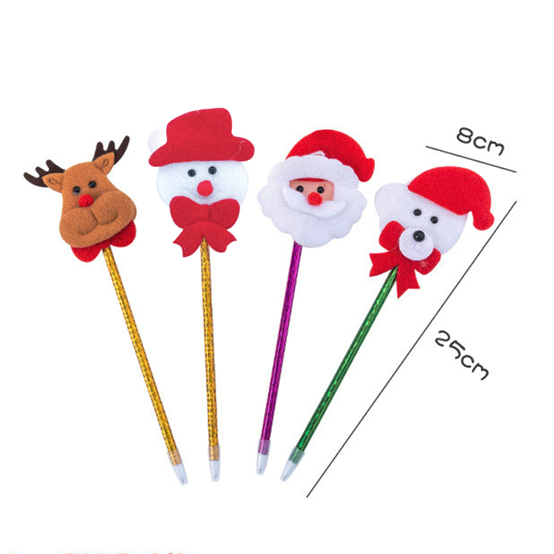 🎄⭐ปากกาลูกลื่น⭐🧸ตุ๊กตาคริสต์มาส🔵ไส้สีน้ำเงิน 0.7📌เลือกลาย ด้าม 7 บาท✔️พร้อมส่ง Ohwowshop ปากกาลายการ์ตูน ปากกาลูกลื่น