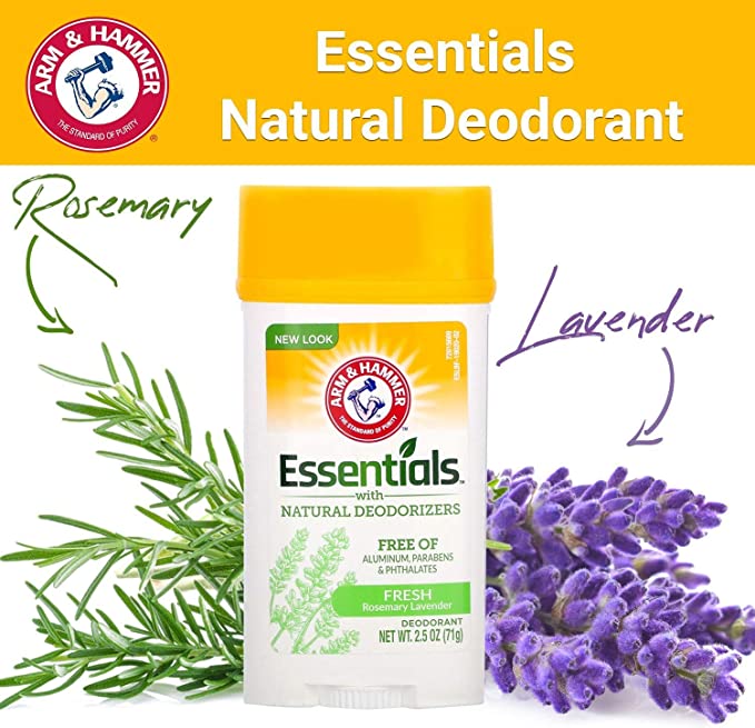 Arm & Hammer Essentials with Natural Deodorizers Deodorant 28 g. #Rosemary Lavender