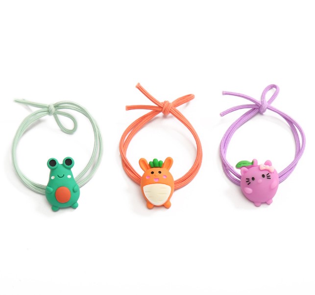 🌈ยางรัดผมผลไม้สัตว์ (สุ่มลาย) ชิ้นละ 3 บาท ✔️พร้อมส่ง Ohwowshop หนังยางรัดผมเกาหลี ยางรัดผมไสต์เกาหลี มัดผม