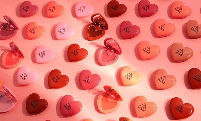 3CE Heart Pot Lip #Woody Rose