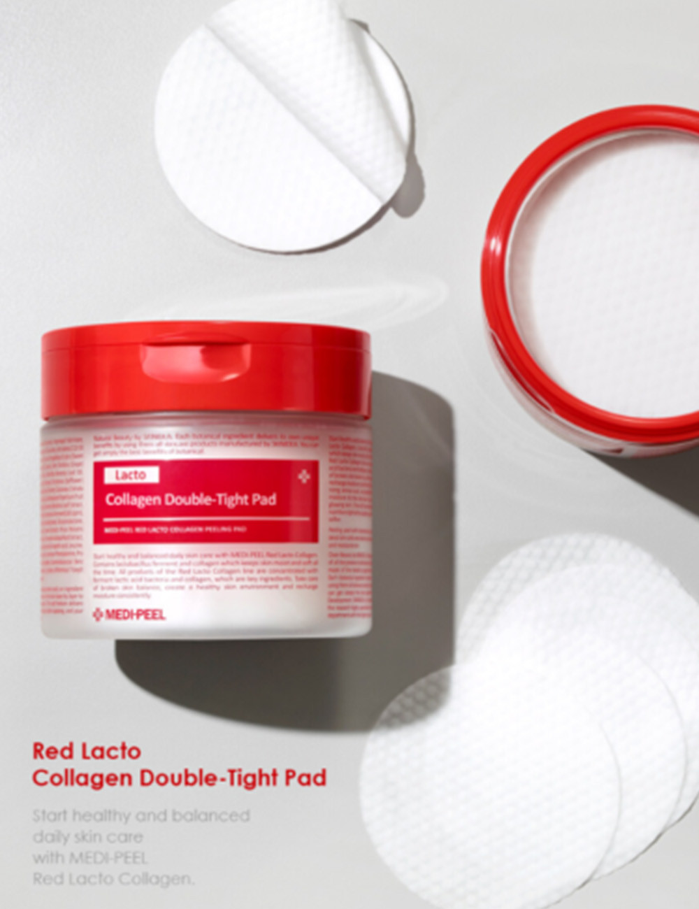 MEDI-PEEL Red Lacto Collagen Double-Tight Pad 70 Pads