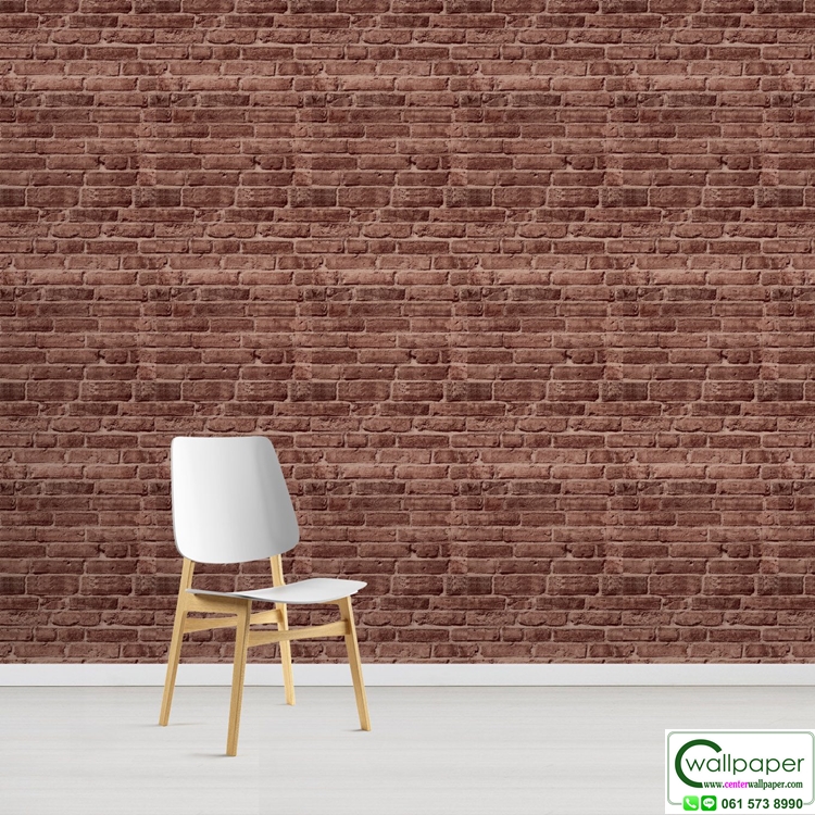วอลเปเปอร์ลายอิฐ สีแดง No.26969