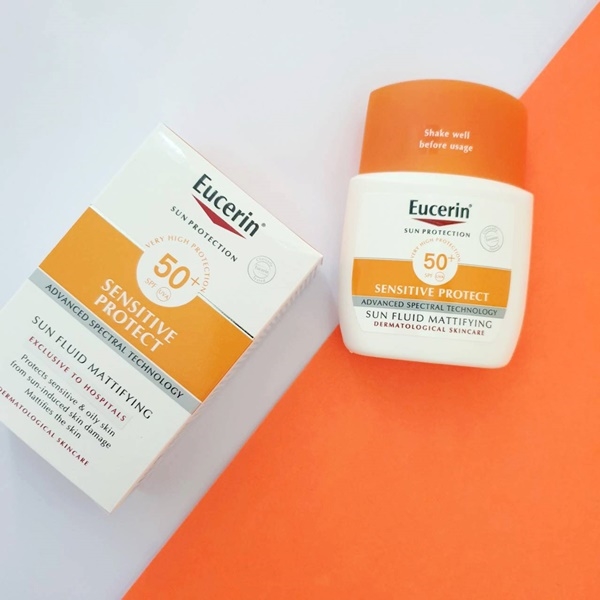 Eucerin Sun Fluid Sensitive Protect SPF50+ 50 ml.