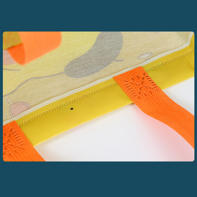 🌈กระเป๋าถือ👜ลายการ์ตูน ถุงผ้าไม่ทอ ผ้าสปันบอนด์ ถุงหิวช้อปปิ้ง 22x23x11cm ✅พร้อมส่งในไทย แบบพกพา พับได้