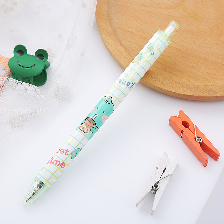 🌈ปากกากดเจลดำ🌈การ์ตูนA⚫ไส้สีดำ0.5 ชิ้นละ 6 บาท คละลาย ✔️พร้อมส่งOhwowshop ปากกากด ปากกาลายการ์ตูน ปากกาลูกลื่น