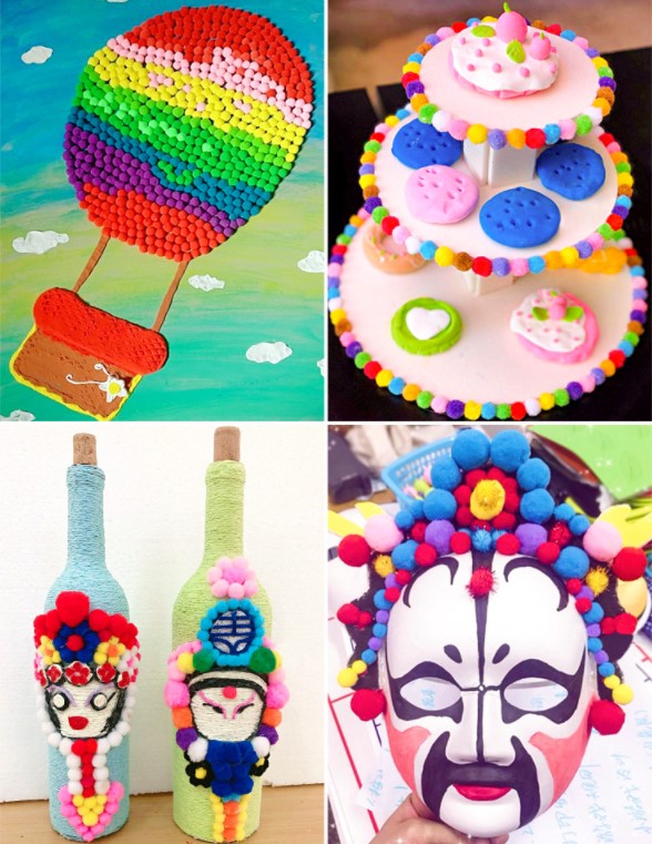 ปอมปอม ขนสุดนุ่ม คละสี 3cm ชิ้นละ 1 บาท ✔️พร้อมส่ง Ohwowshop ลูกบอล บอลขน ปอมปอมบอล ปอมปอมห้อยกระเป๋า