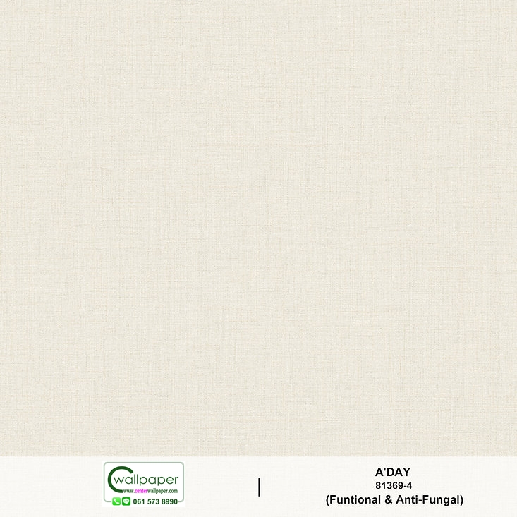 วอลเปเปอร์ลายผ้า สีเทาอ่อน No.81369-4