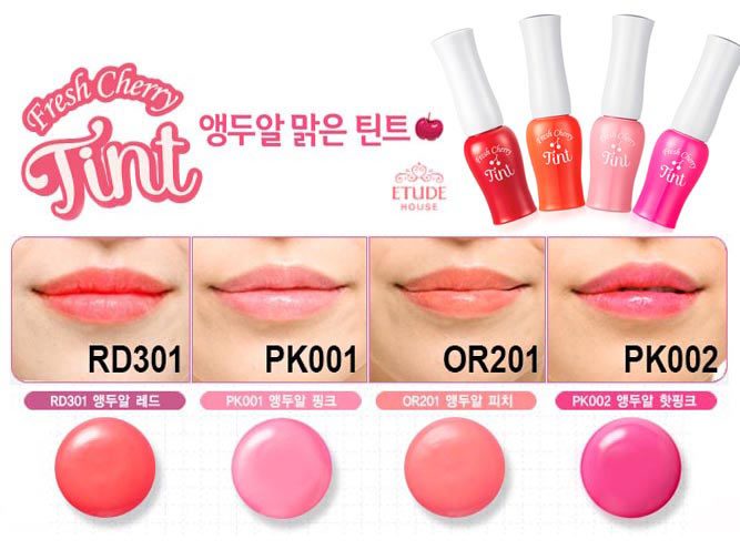 Etude House Fresh Cherry Tint #PK 001 สีชมพูอ่อน