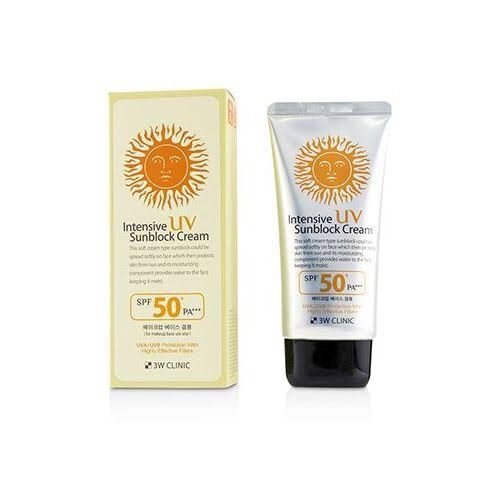 3W Clinic Intensive UV Sunblock Cream SPF50 PA+++ 70 ml.