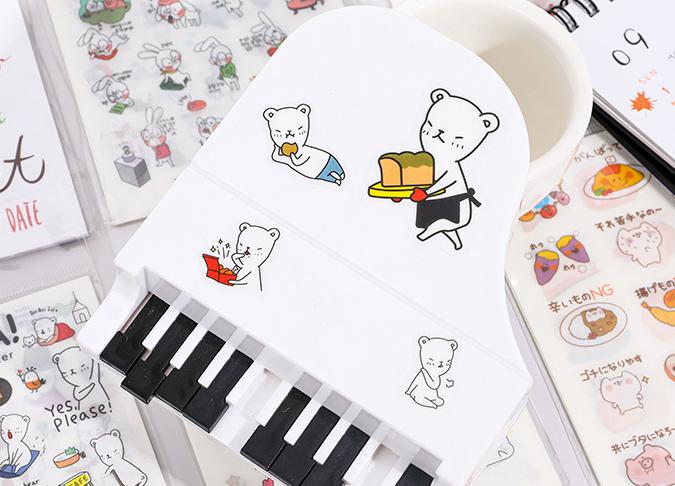 [ยกแพ็ค 6 ชิ้น]🎀สติกเกอร์ลายการ์ตูนSo Cute แบบกระดาษน่ารักสุดใจ💖ติดไดอารี่ ตกแต่งแพลนเนอร์ ของสะสมพาสเทล พร้อมส่งจุกๆ