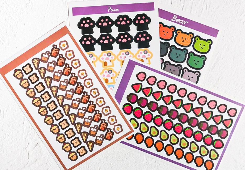 💖📷สติกเกอร์ลายการ์ตูนหลากสี IQ ชิ้นละ 4 บาท📌เลือกแบบได้ ✔️ohwowsitthiphum สติ๊กเกอร์ stickers เครื่องเขียน ไดคัท