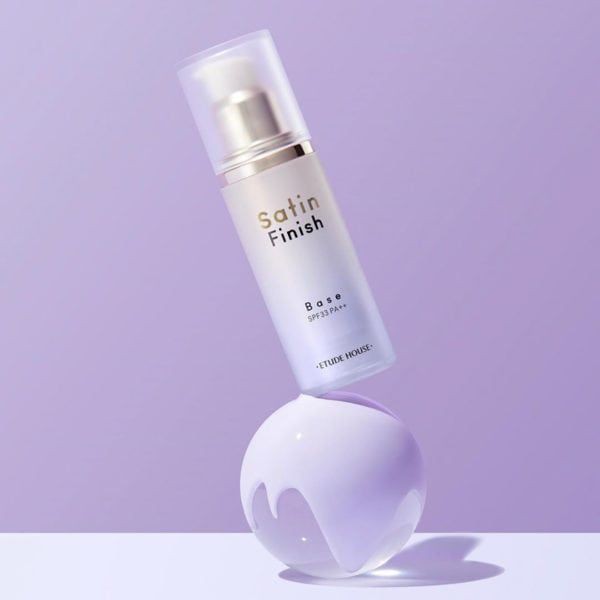 Etude House Satin Finish Base SPF33 PA++ 30 g. #Lavender - ม่วง : ปรับผิว ให้สว่างขาว
