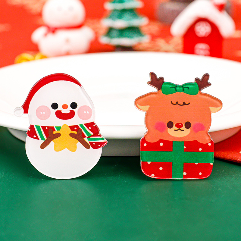 🎄🧷เข็มกลัด🎄⭐เซ็ทซานตาซานต้าคลอสและคริสมาสต์📌เลือกลายได้ ราคาะ 3 บาท✔️พร้อมส่ง Ohwowshop เข็มกลัด เข็มกลัดอะคริลิค christmas ซานต้า