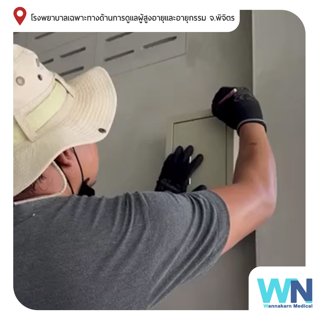 ติดตั้งเครื่องผลิตสุญญากาศทางการแพทย์ Vacuum pump