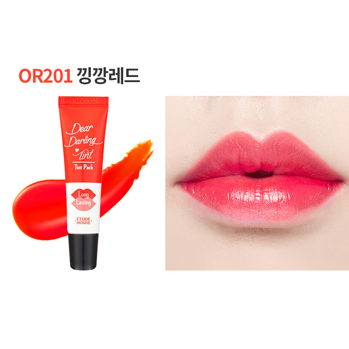 Etude House Dear Darling Water Gel Tint Pack #OR201 Kaumquat Red