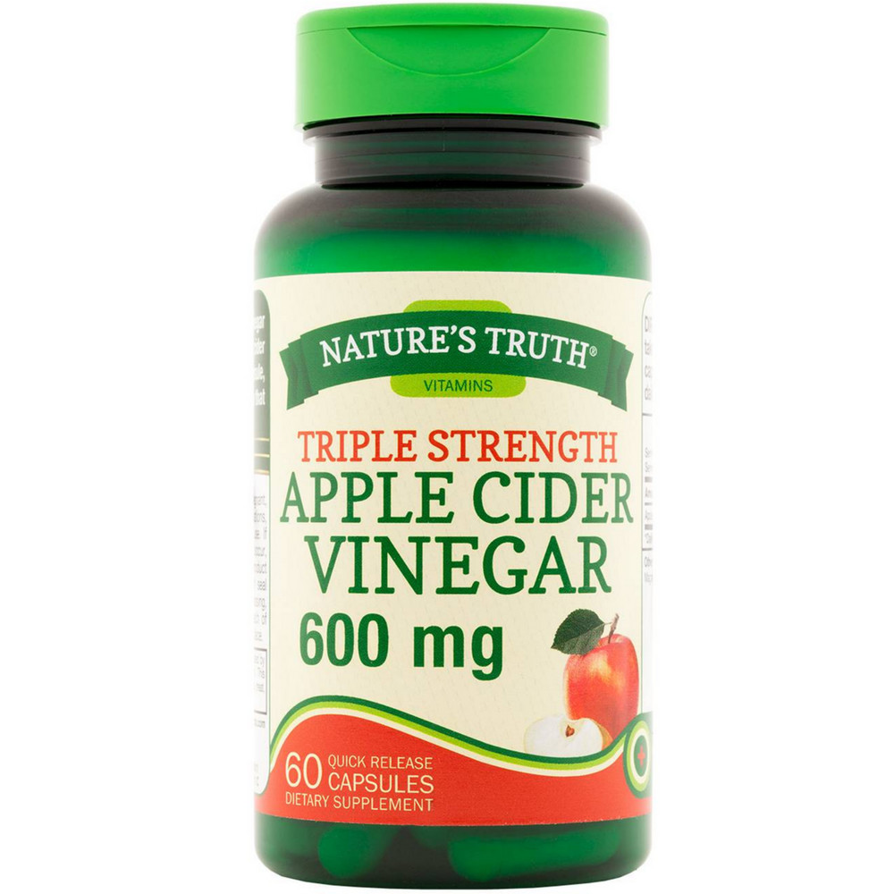 Natures Truth Apple Cider Vinegar 600 mg. 60 แคปซูล