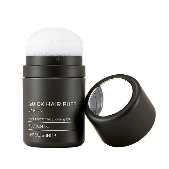 The Face Shop Quick Hair Puff 7 g. #04 Black สีดำ