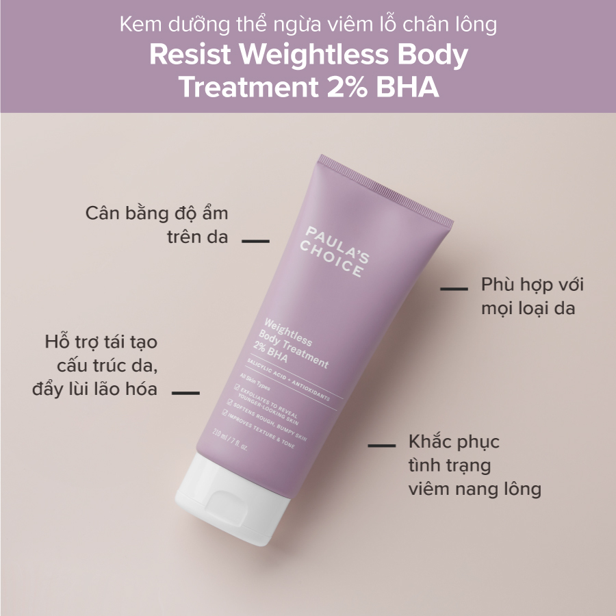 Paula Choice Weightless Body Treatment BHA Lotion 210 ml.