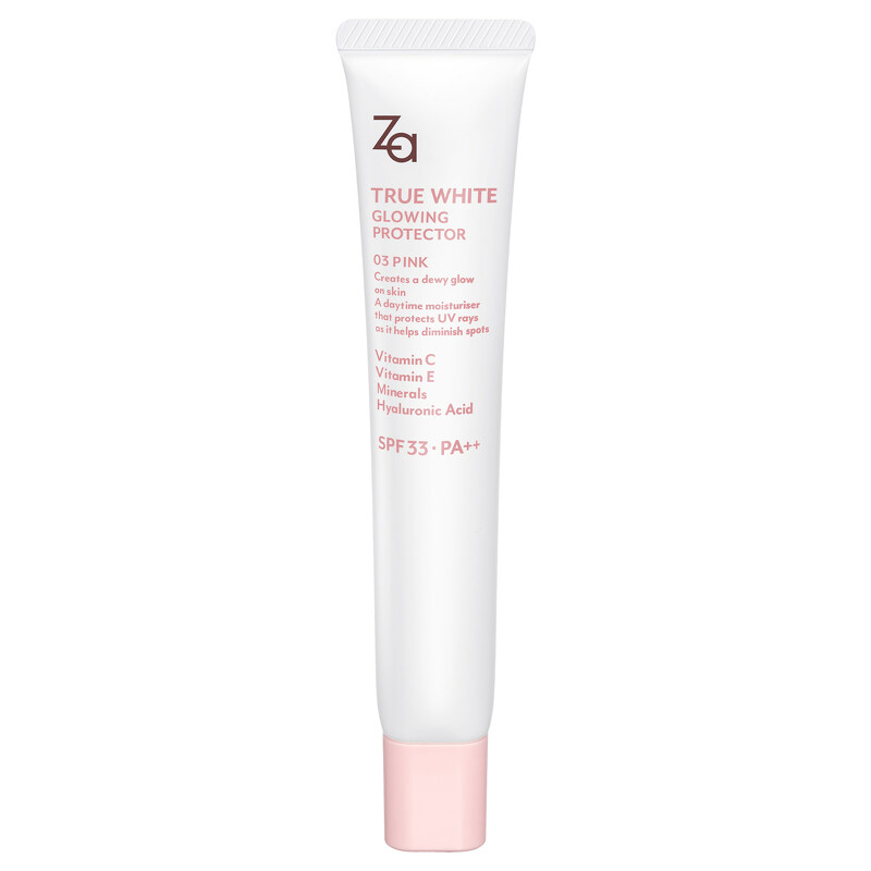 ZA True White Glowing Protector 35 g. #03 Pink