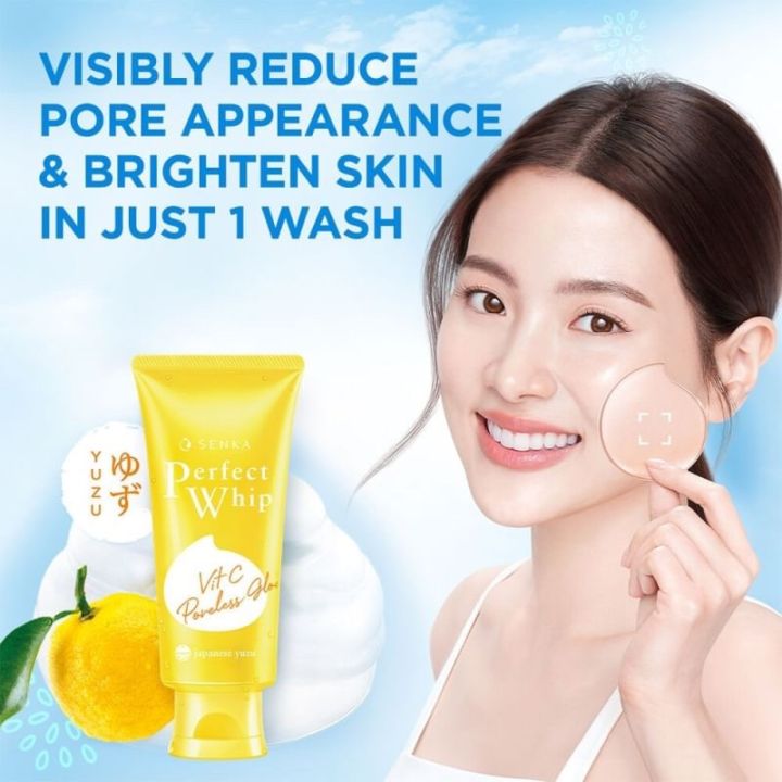 Senka Perfect Whip Vit C Poreless Glow 100 g.