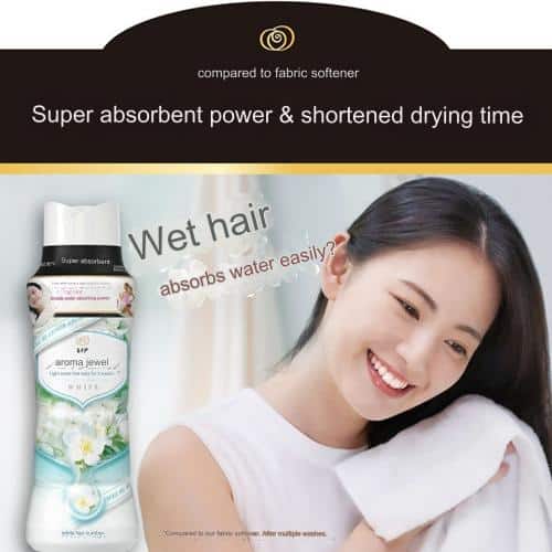 P&G Lenor Happiness Aroma Jewel Scented Beads Refill 1300 ml. #White Tea กลิ่นชาขาว