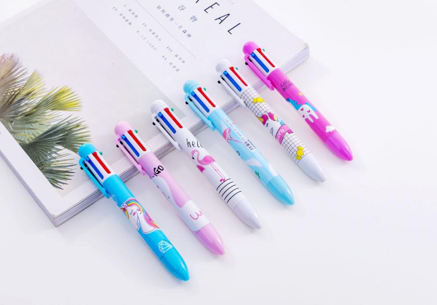 ปากกากด 6 สี ด้ามม้ายูนิคอน ด้ามละ 7 บาท Ohwowshop