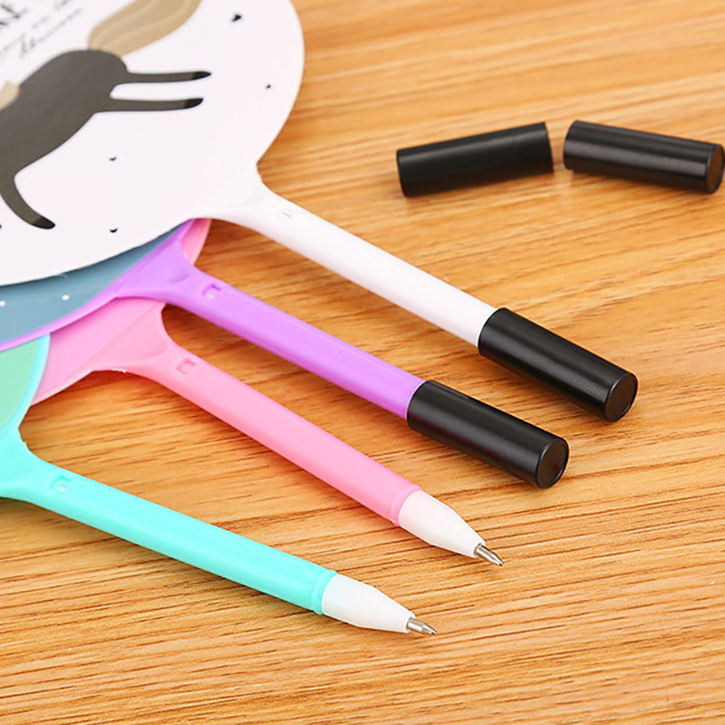 🌈ปากกาพัดลูกลื่น🌈สาวน้อยยิ้มแย้ม ไส้สีน้ำเงิน 0.5✅พร้อมส่งในไทย ปากกา เครื่องเขียน ลูกลื่น