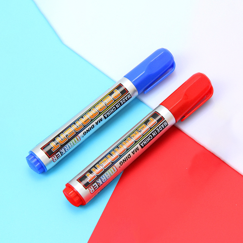 🔥ปากกาสีแท่ง🔥MARKER🔵🔴ปากกาเคมี เน้นข้อความ📌เลือกสี ราคา 4 บาท/แท่ง✔️พร้อมส่ง Ohwowshop ปากกามาร์คเกอร์ ปากกาเคมี Chemical pen ปากกากันน้ำ