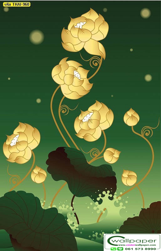 วอลเปเปอร์สั่งพิมพ์ภาพดอกบัว