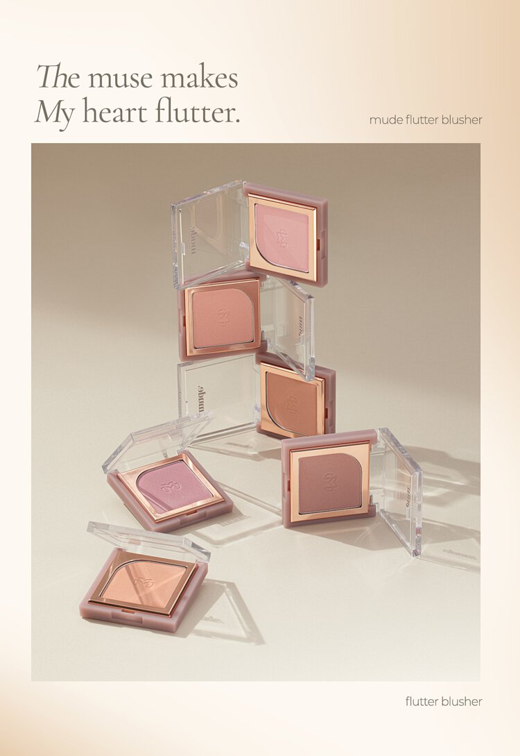 Mude Flutter Blusher 5 g. #04 Mauve Note