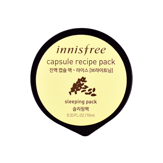 Innisfree Capsule Recipe Pack : Rice Sleeping Pack (Brightening)