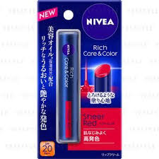 NIVEA Rich Care & Color Lip SPF20 PA++ 2 g. #Sheer Red