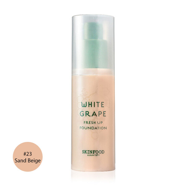 Skinfood White Grape Fresh Up Foundation 30 ml. #23 Sand Beige ผิวสองสี ผิวคล้ำ
