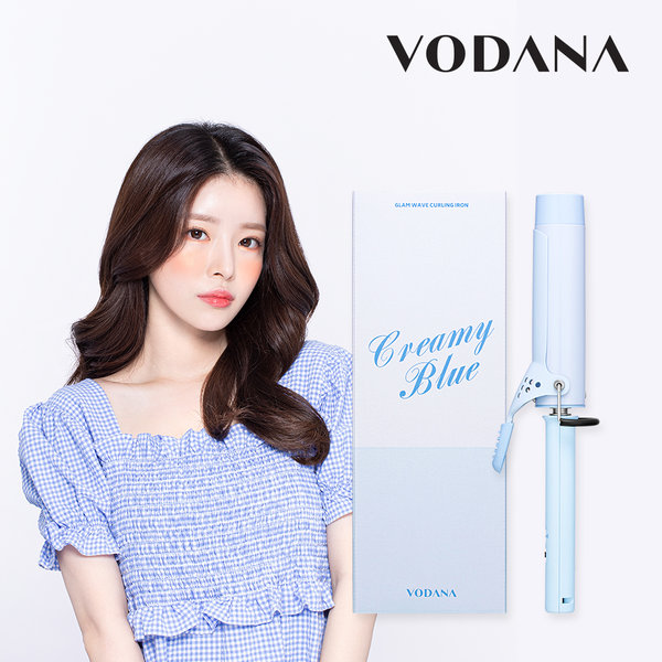 Vodana Glam Wave Curly Iron 36 mm. #Creamy Blue