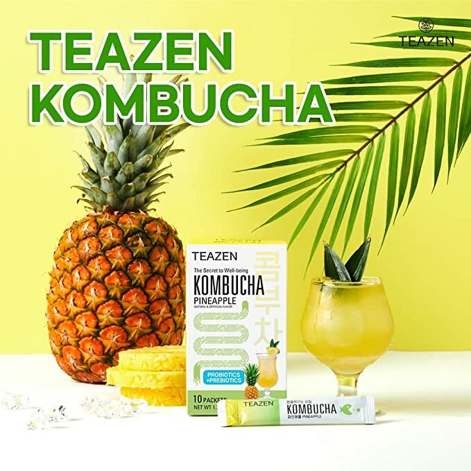 Teazen Kombucha #Pineapple (1 กล่อง 10 ซอง)