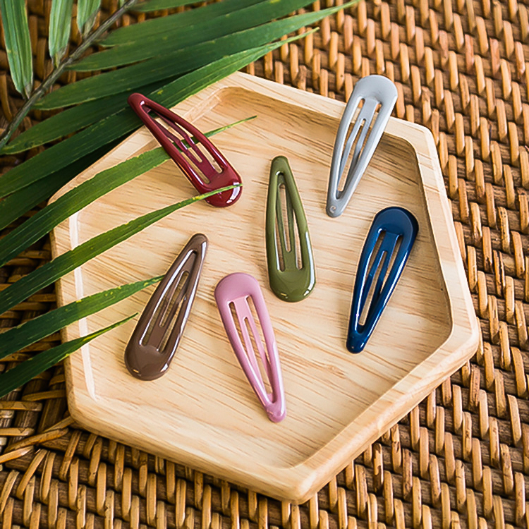 🌈กิ๊บติดผม🌈รูปหยดน้ำ หลากสี 6x1.5cm หลากสี📌เลือกสี ราคาชิ้นละ 4 บาท✅พร้อมส่ง Ohwowshop สีพาสเทล สไตล์เกาหลี กิ๊บ