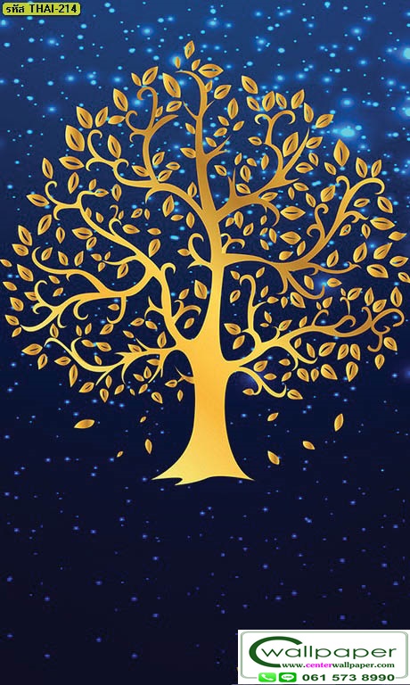 วอลเปเปอร์ลายต้นโพธิ์ THAI-215