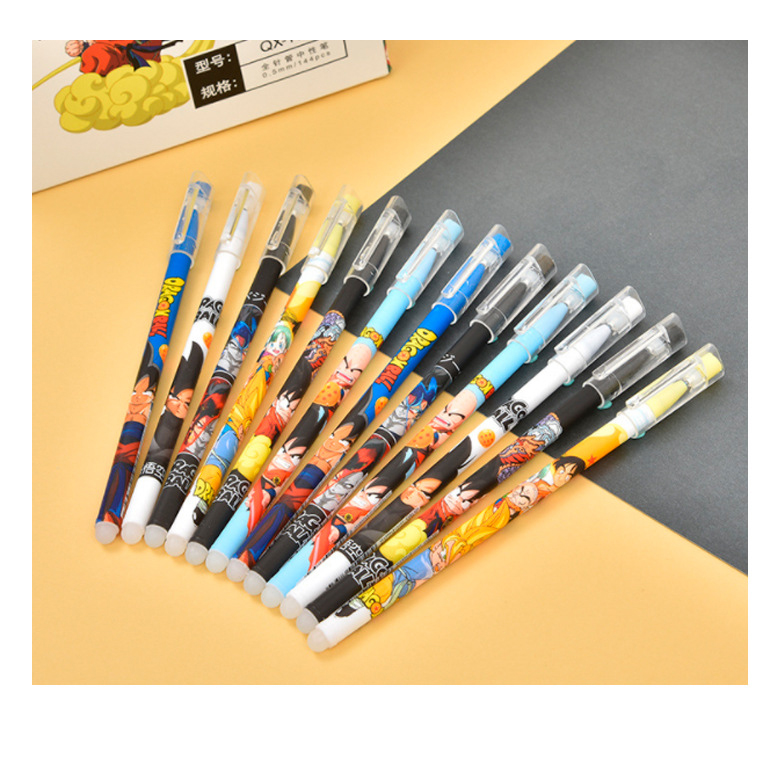 ⭐ปากกาลบได้ลาย⭐ การ์ตูนนักสู้ ไส้สีน้ำเงิน 0.5 (🎲สุ่มลาย) ชิ้นละ 6 บาท ✔️พร้อมส่ง Ohwowshop ลบได้ ปากกาเจลลบได้ เครื่องเขียน