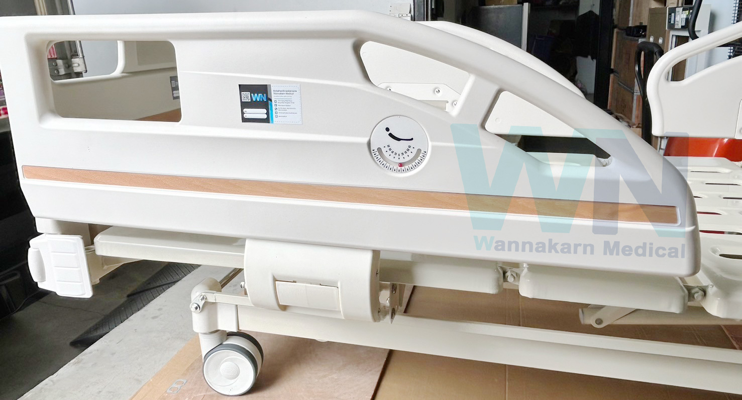 Medical Bed HR-S02 เตียงผู้ป่วย 3 ไกร์ ราวปีกนก