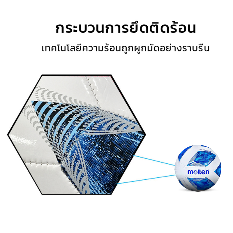 ⚽ลูกฟุตบอล มอลเทิน ⚽งานดี เล่นสนามจริง ทนทาน หนังนุ่ม สัมผัสดี เล่นสนุกสุดๆ✅พร้อมส่งในไทย