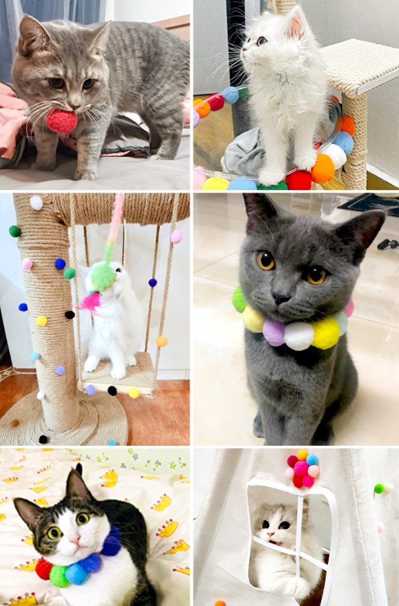 ปอมปอม ขนสุดนุ่ม คละสี 3cm ชิ้นละ 1 บาท ✔️พร้อมส่ง Ohwowshop ลูกบอล บอลขน ปอมปอมบอล ปอมปอมห้อยกระเป๋า