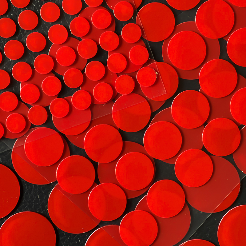 🔴เทปกาวสองด้าน🔴กาวสองหน้า วงกลมแดงแบบใส📌รายละเอียดตัวเลือก✅พร้อมส่งในไทย กาว เครื่องมือช่าง งานศิลปะ