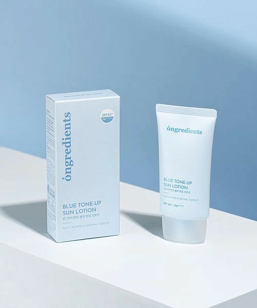 ONGREDIENTS Blue Tone-Up Sun Lotion SPF 50+ PA++++ 50 ml.