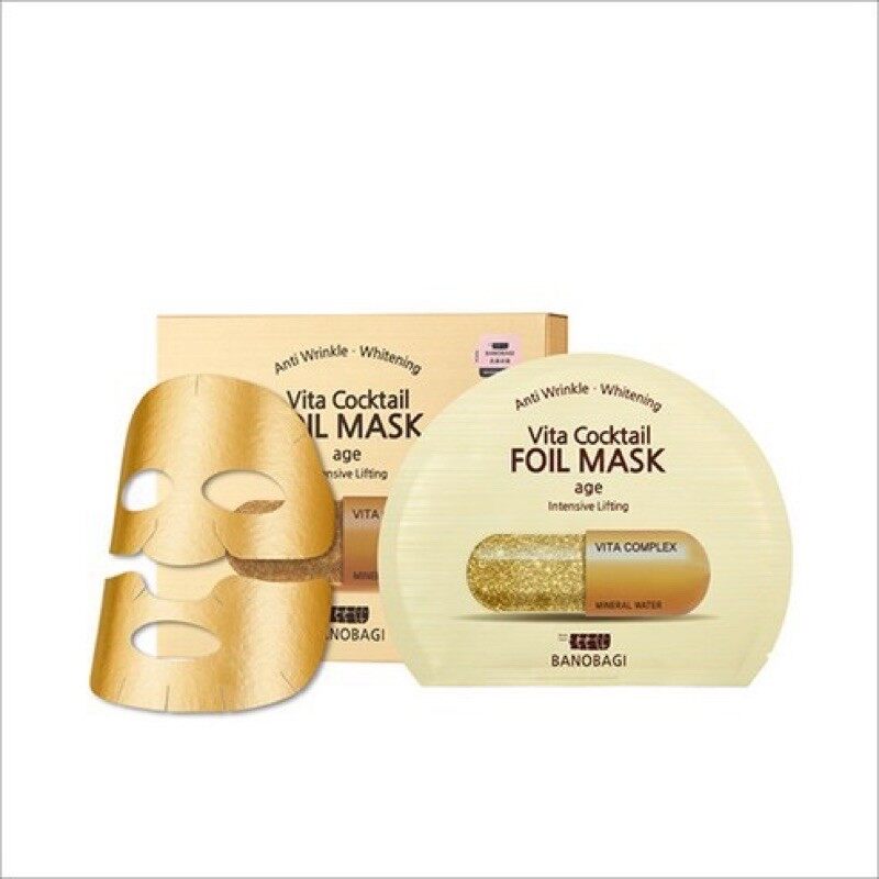 BANOBAGI Vita Cocktail Foil Mask (สีทอง Age)