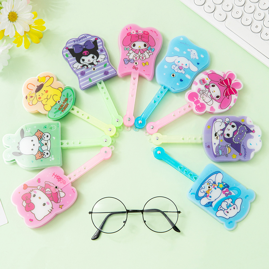 🌈พัดจีน ลายการ์ตูน ซานริโอ้🌈หลากสี📌สินค้าเลือกลาย✔️พร้อมส่งสินค้าไทย พัด การ์ตูน ลายการ์ตูน