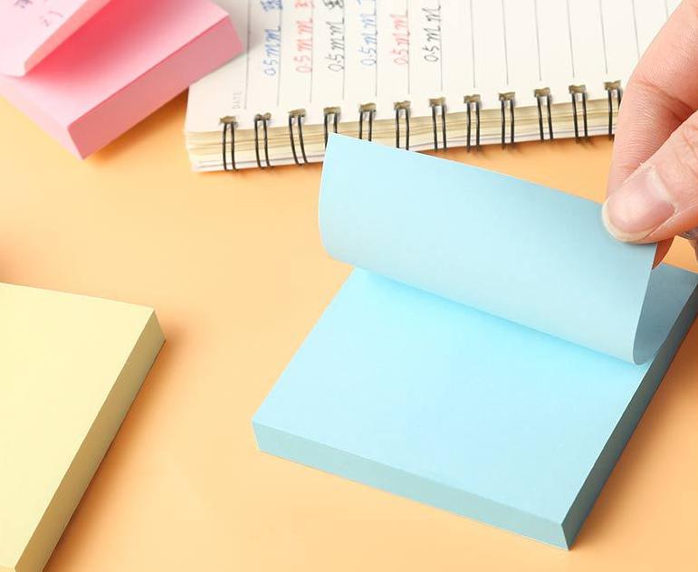 🔥มีแพ็คเกจ🔥กระดาษโน๊ตกาวในตัว 100แผ่น ขนาด 7.6x7.5 cm✔️พร้อมส่งในไทย กระดาษบันทึก Sticky note