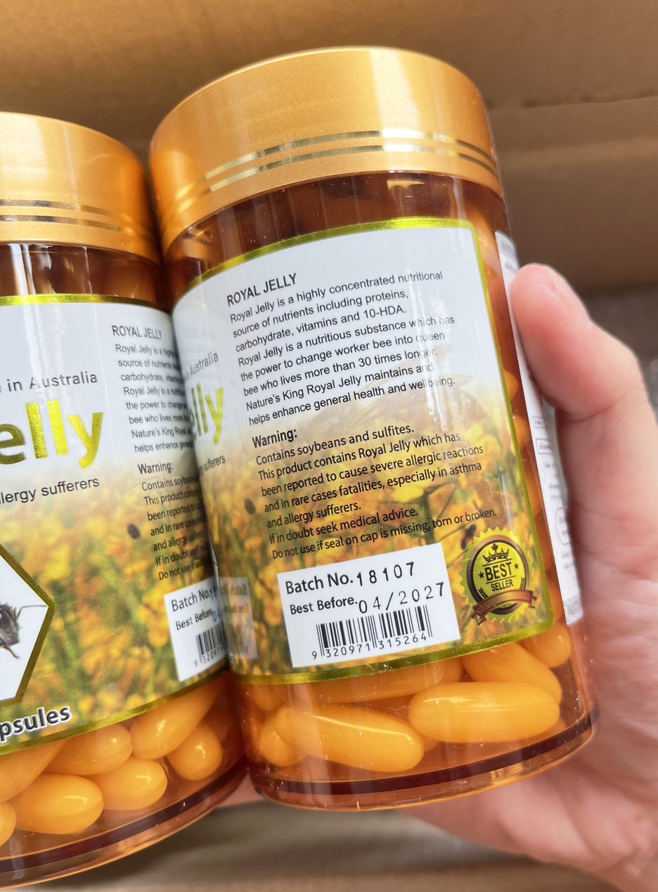 Nature’s King Royal Jelly 1000 mg. (120 เม็ด)