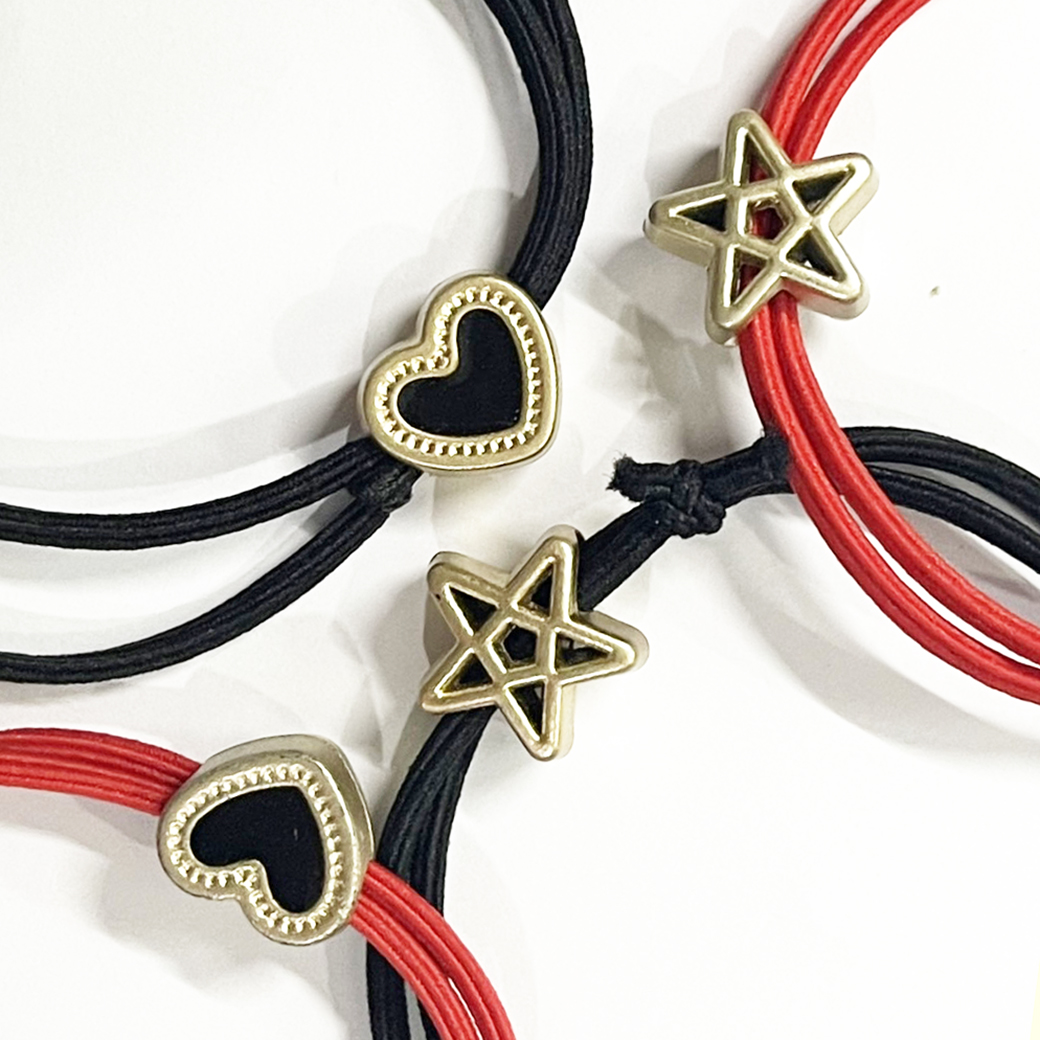 🌈ยางยืดรัดผม🧡หัวใจและดาว⭐ยางยืด สุ่มคละสีคละลาย✔️พร้อมส่งในไทย ยางมัดผม ยางยืดรัดผมเกาหลี ยางรัดผม