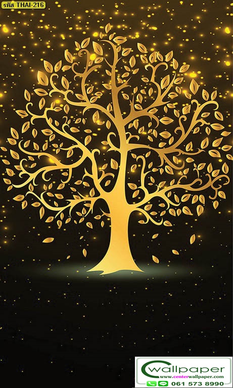 วอลเปเปอร์ลายต้นโพธิ์ THAI-217