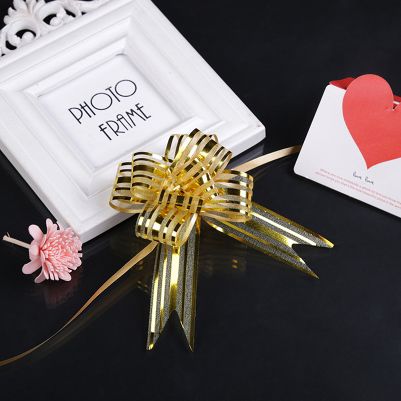 🎁โบว์รูด ริบบิ้นรูด🎀Large size🎉(เงาพิเศษ) 50mm📌สินค้าเลือกสี✔️พร้อมส่งในไทย โบว์ติดของขวัญ DIY